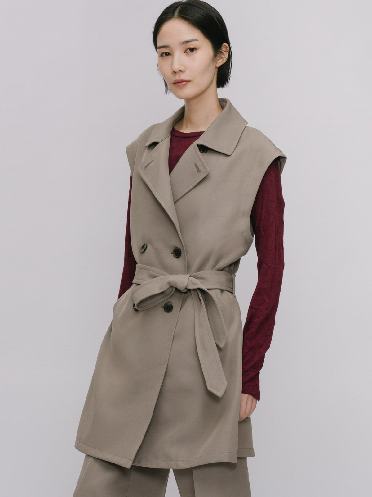 trench gilet
