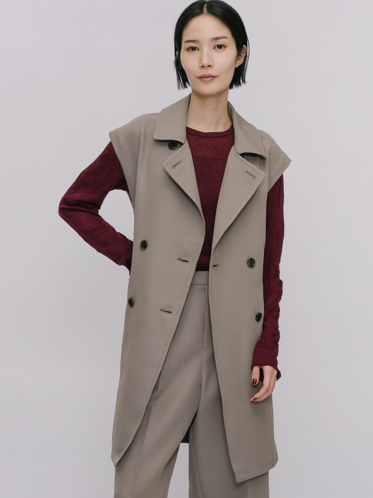 trench gilet