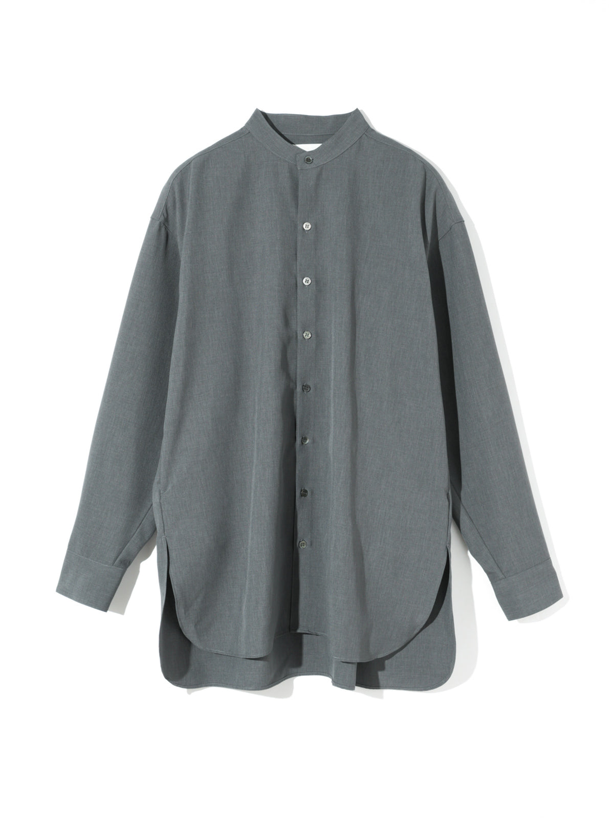 band collar long shirt 3-1076