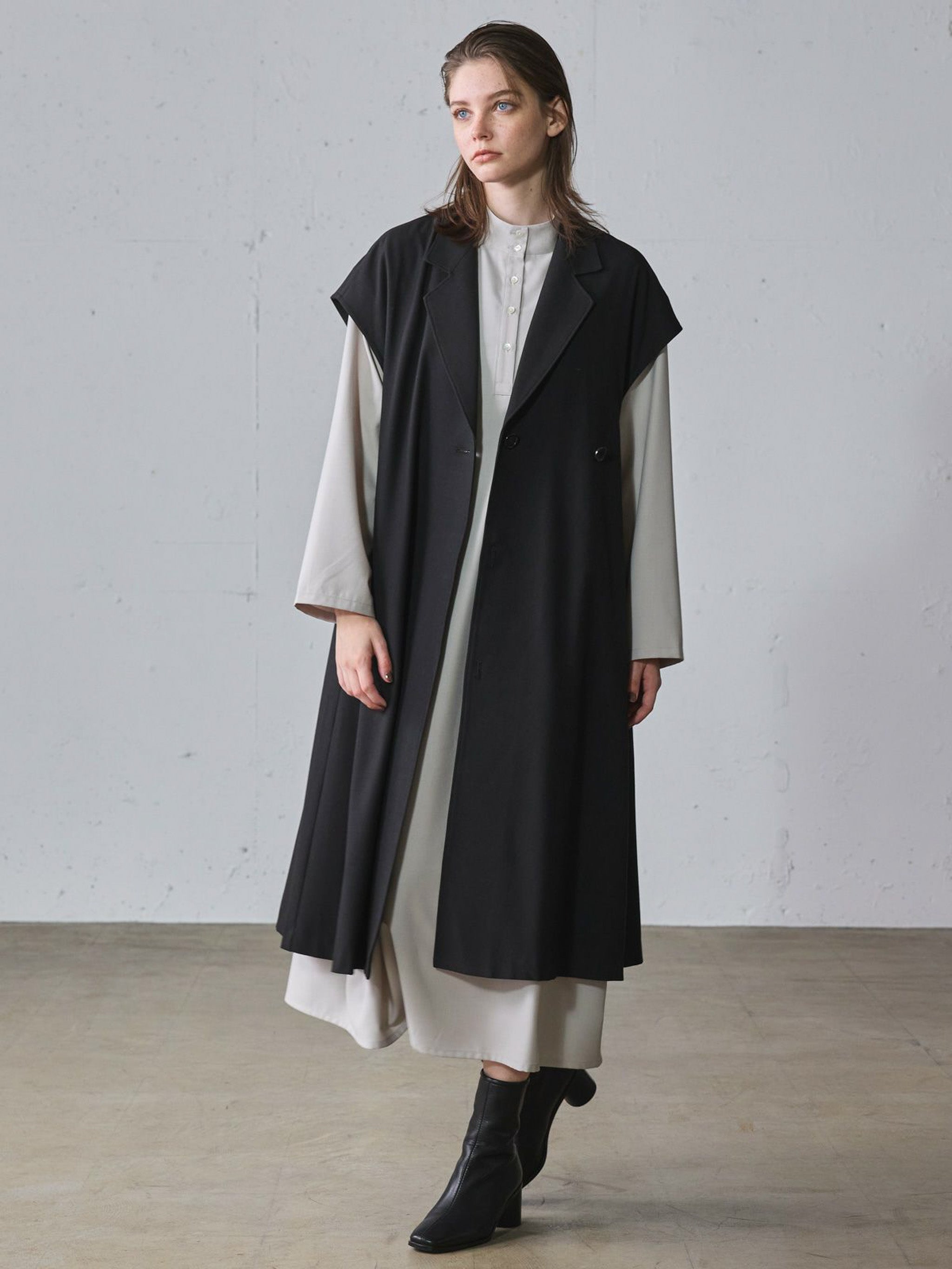 テーラードジレワンピース