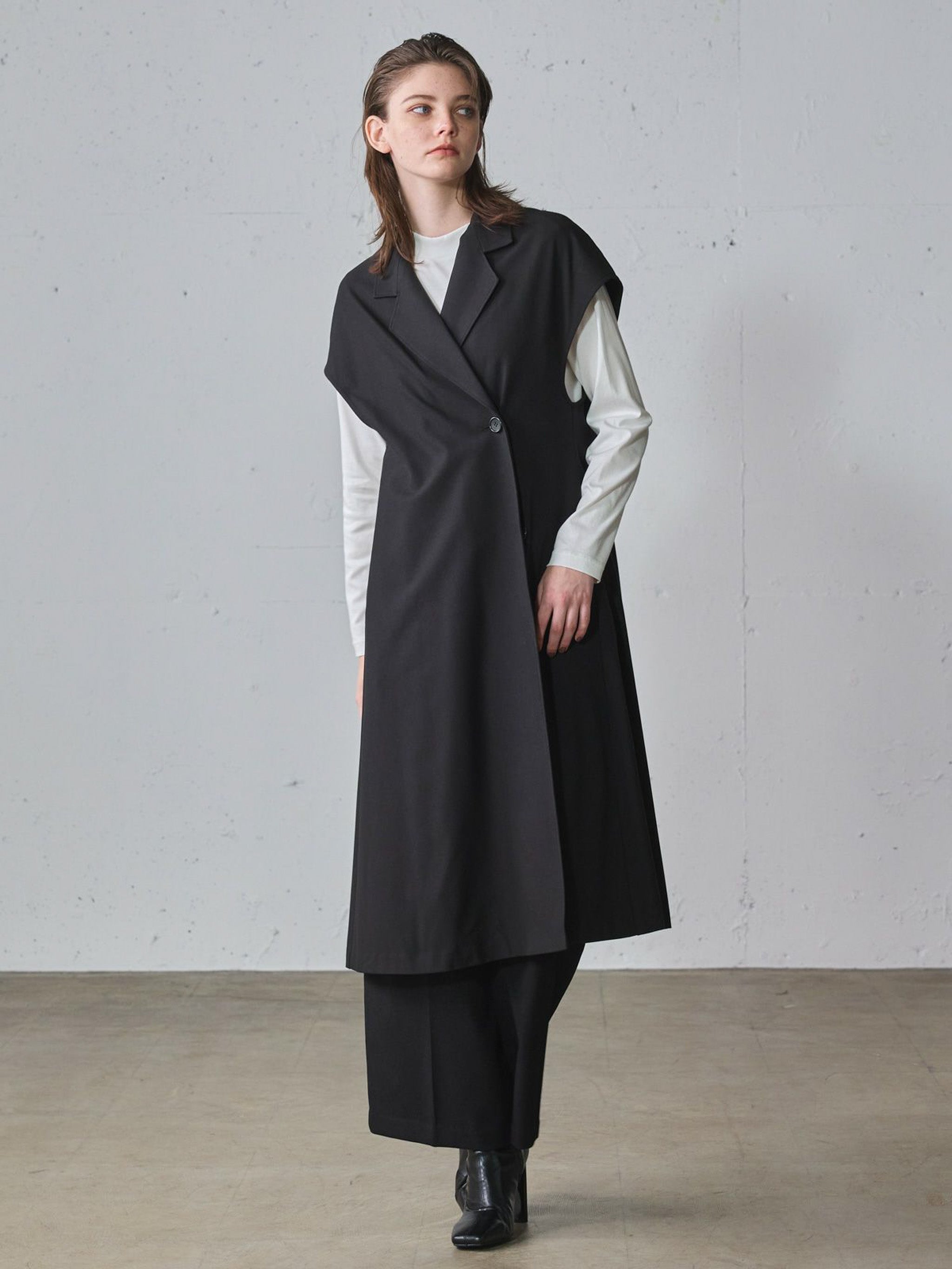 テーラードジレワンピース