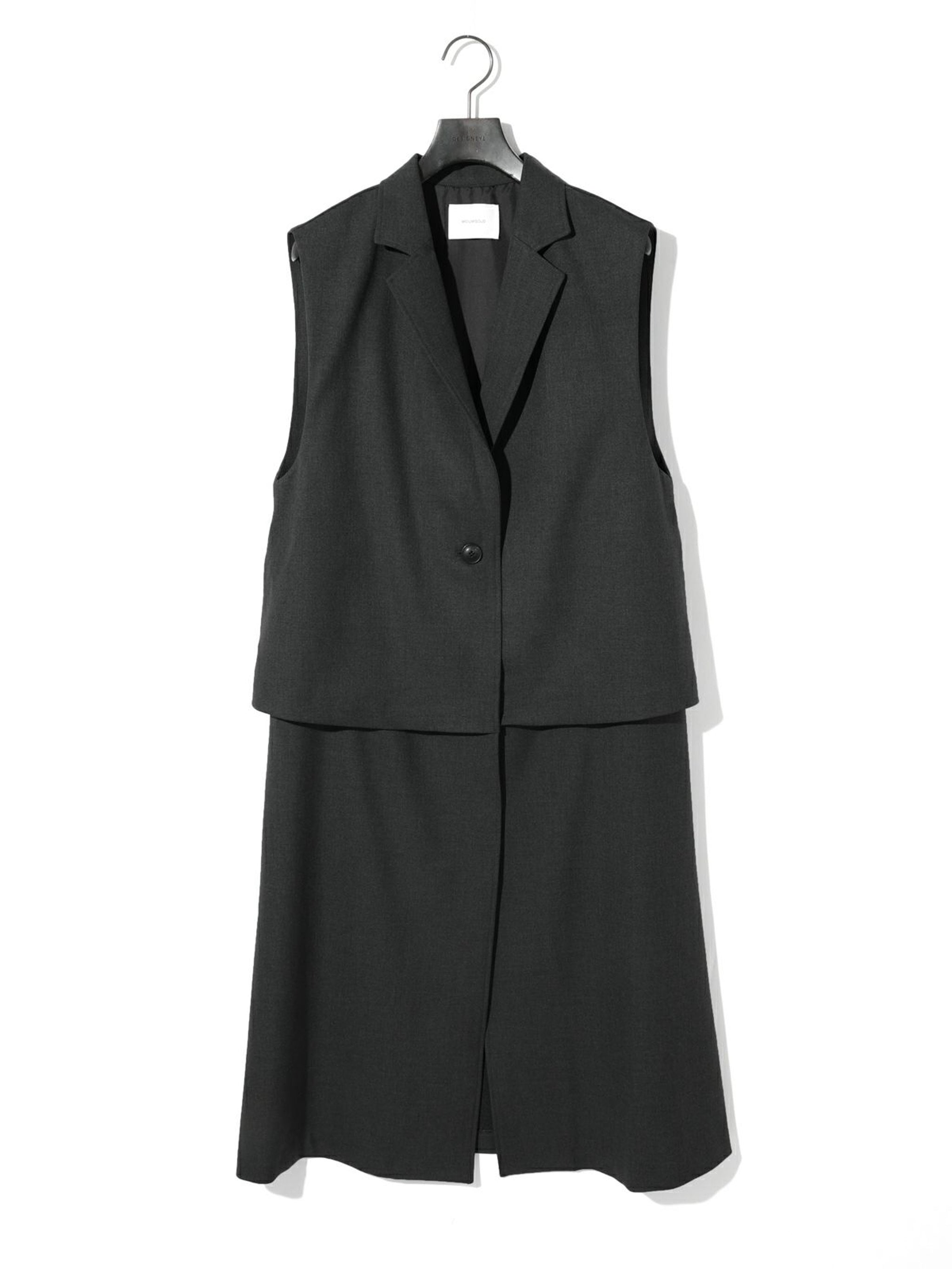 レイヤードロングジレ