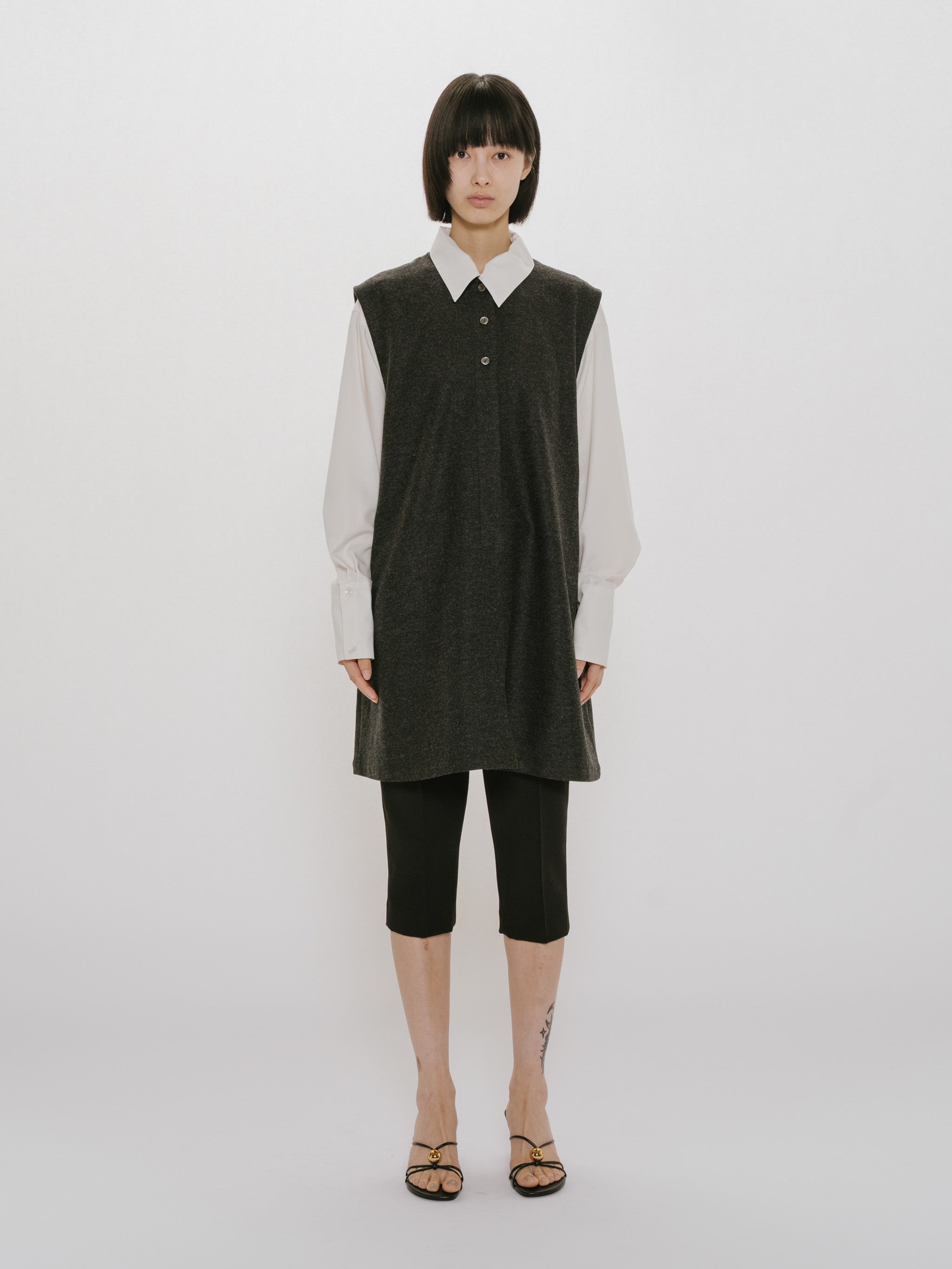 mini gilet one-piece