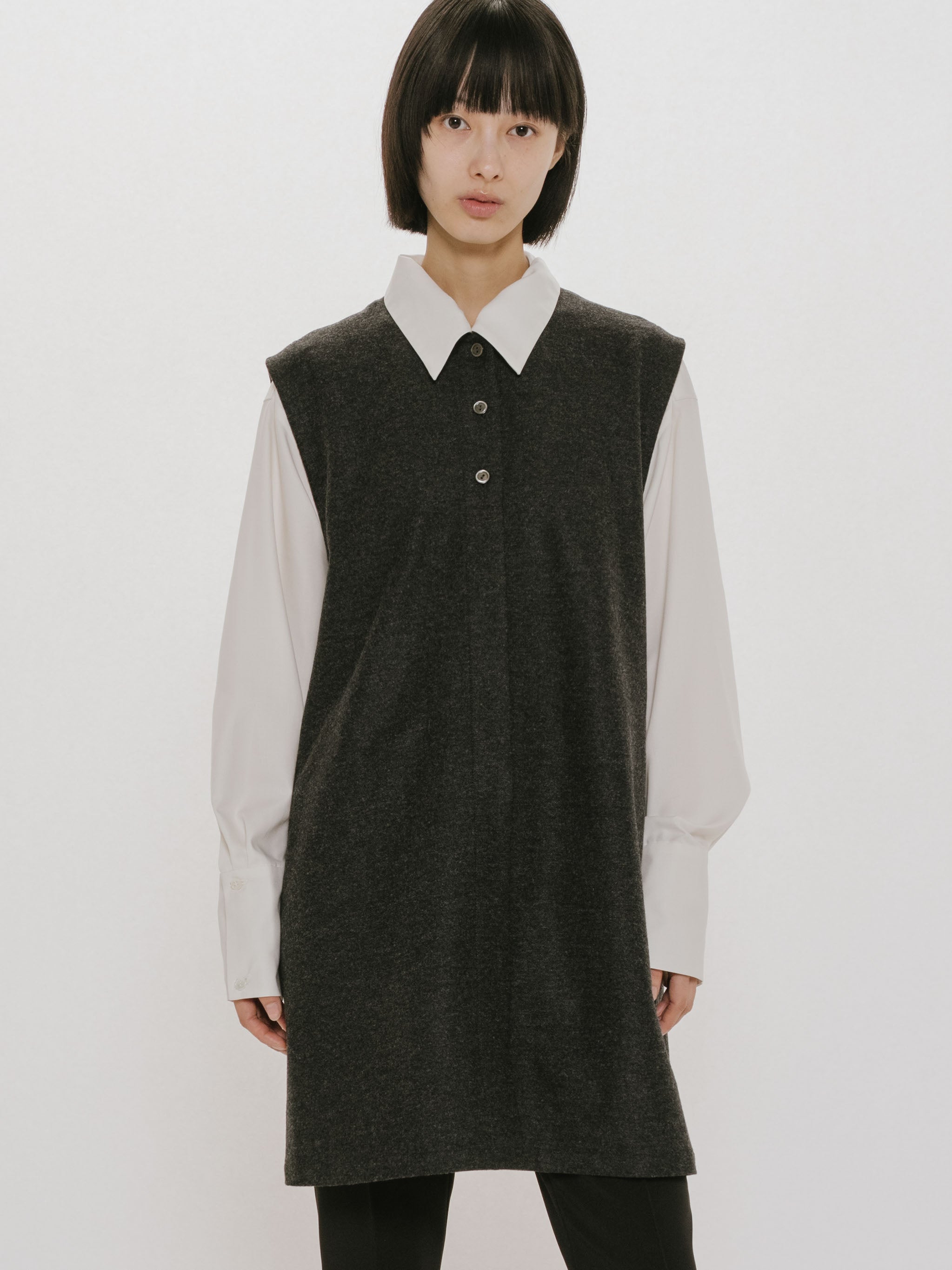 mini gilet one-piece