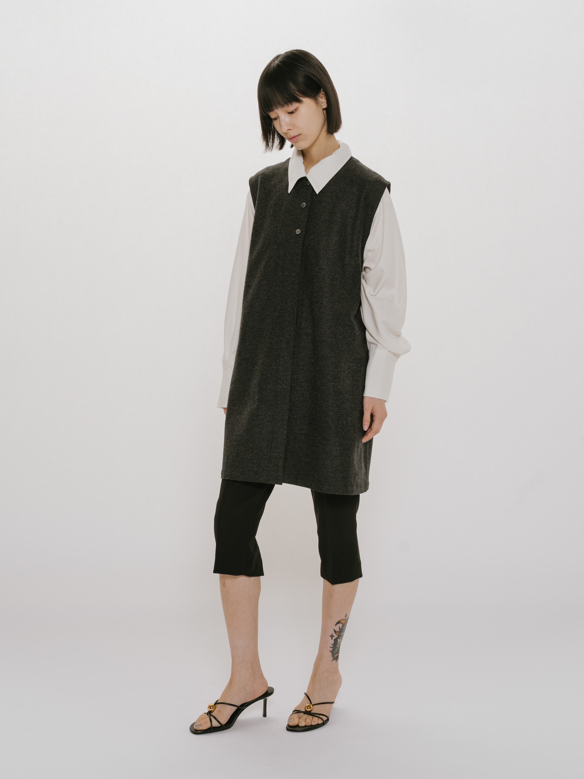 mini gilet one-piece