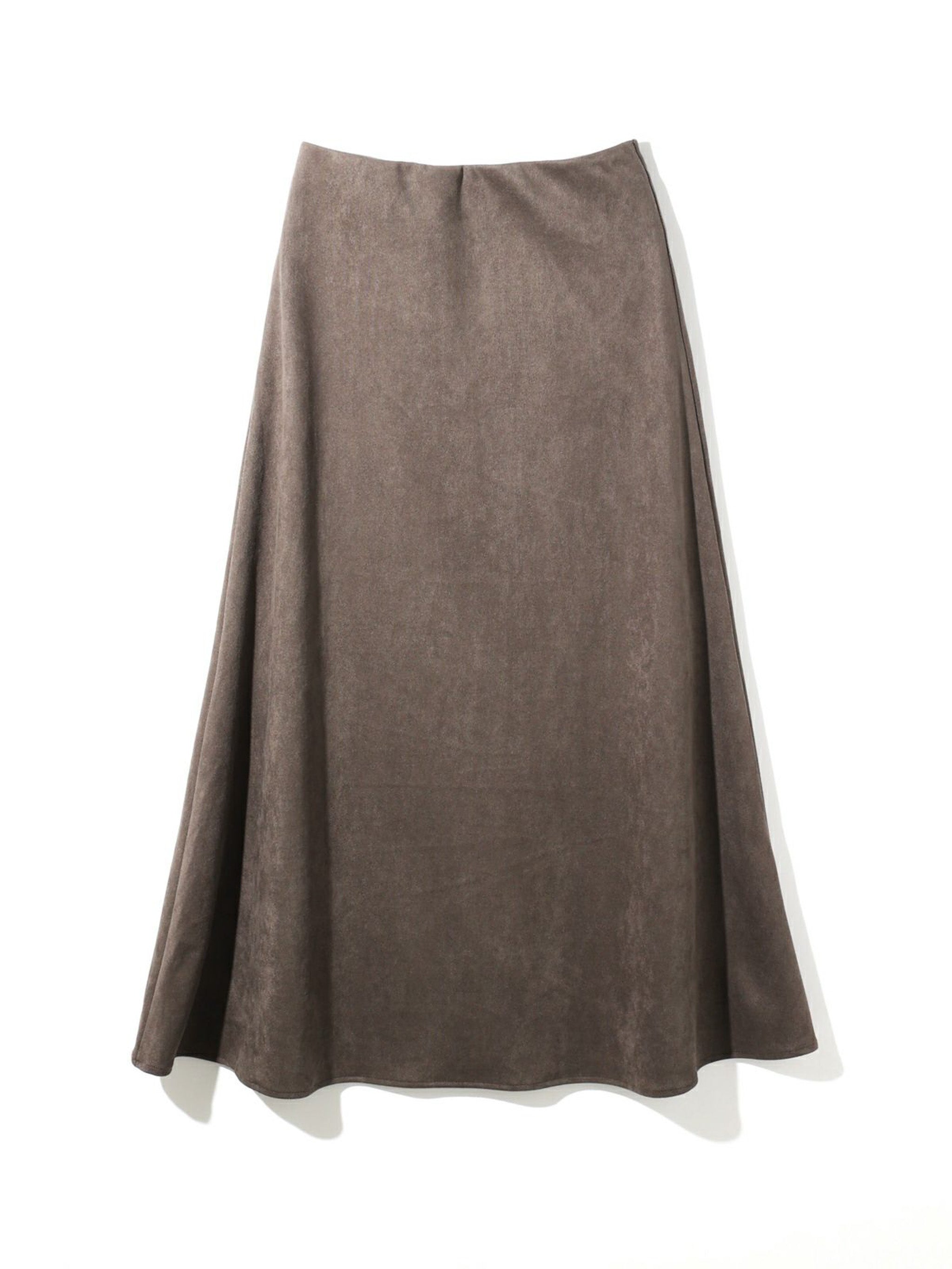 スエードセミフレアスカート
