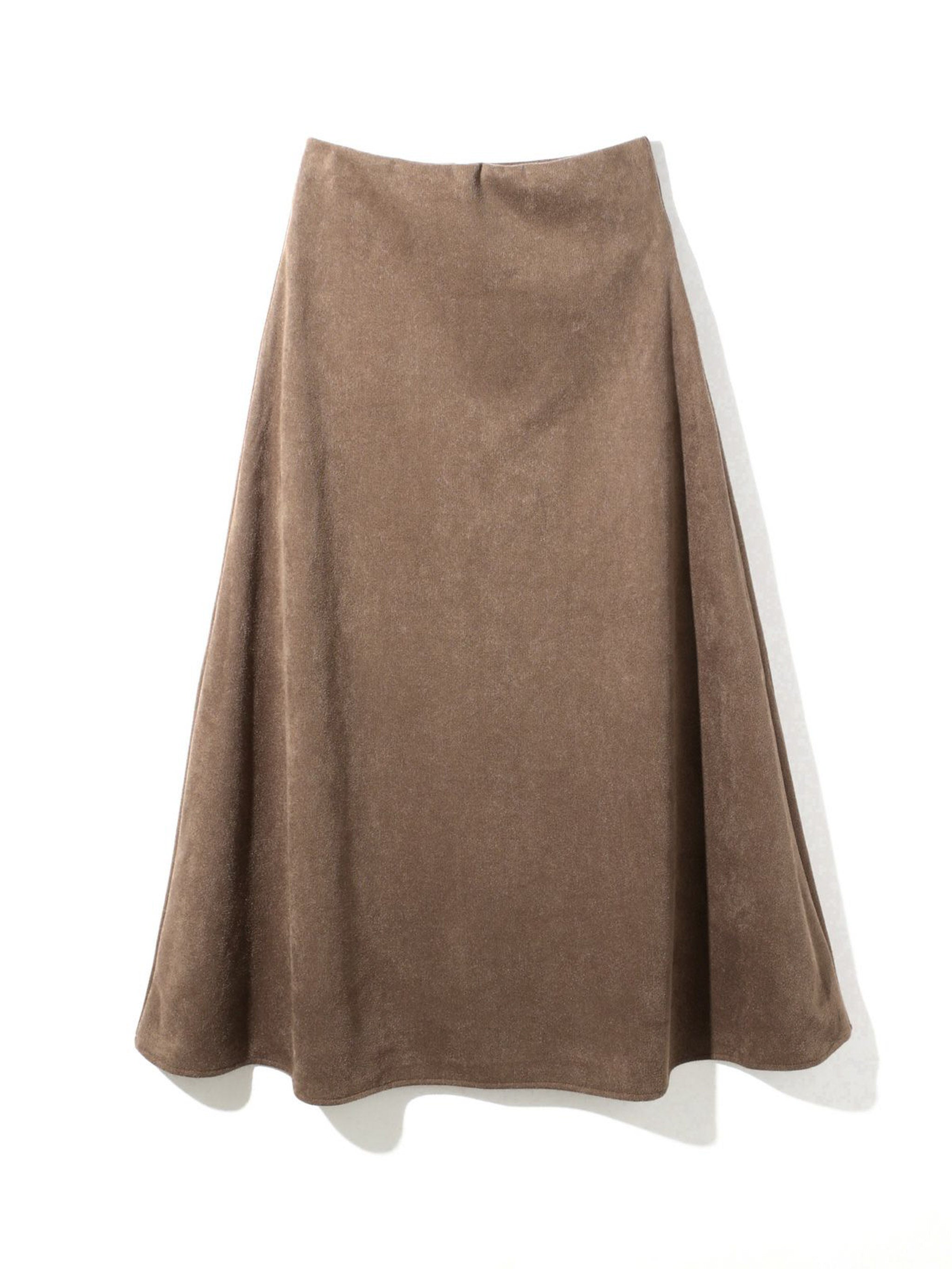 スエードセミフレアスカート