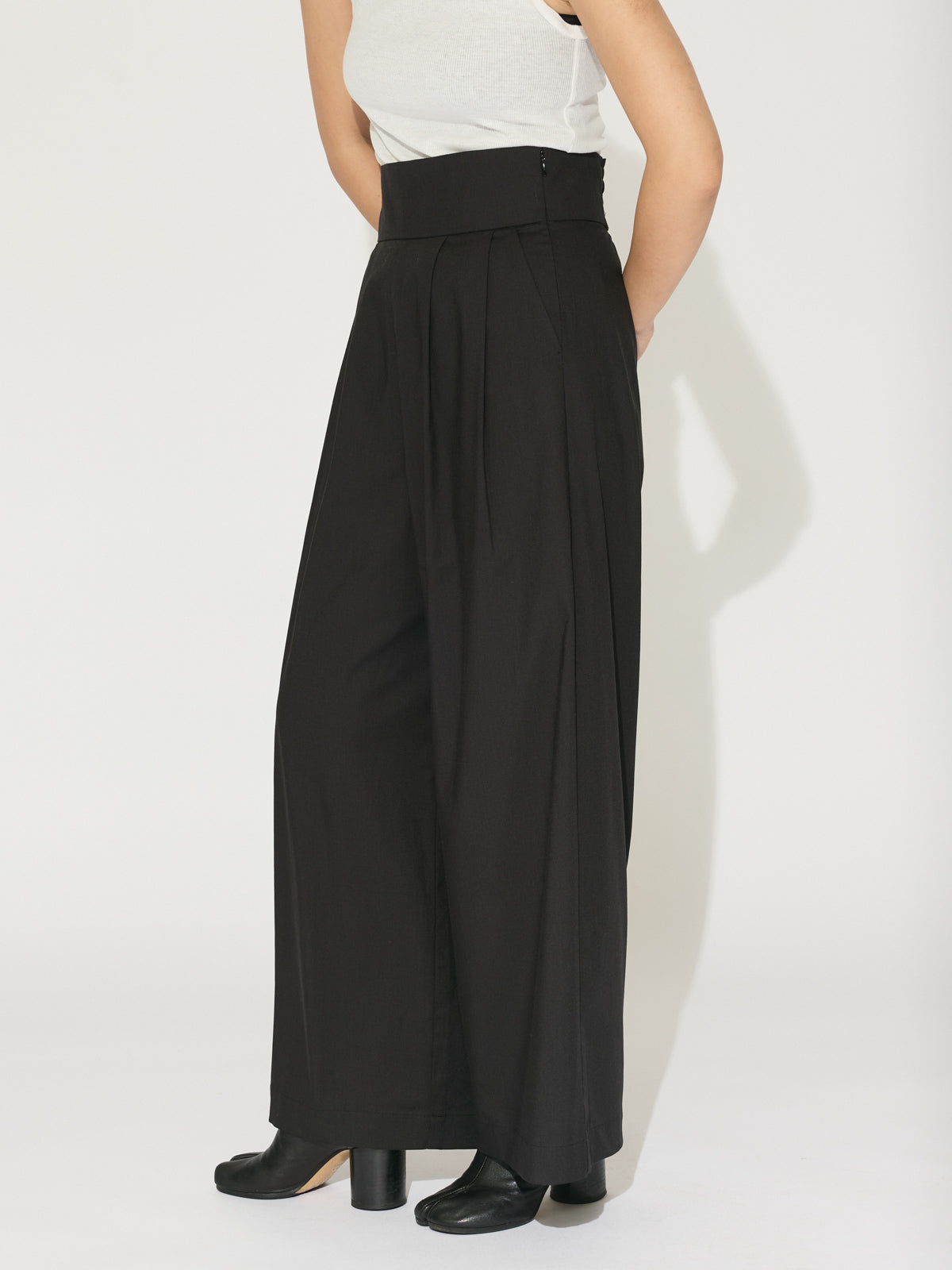 high waist wide pants