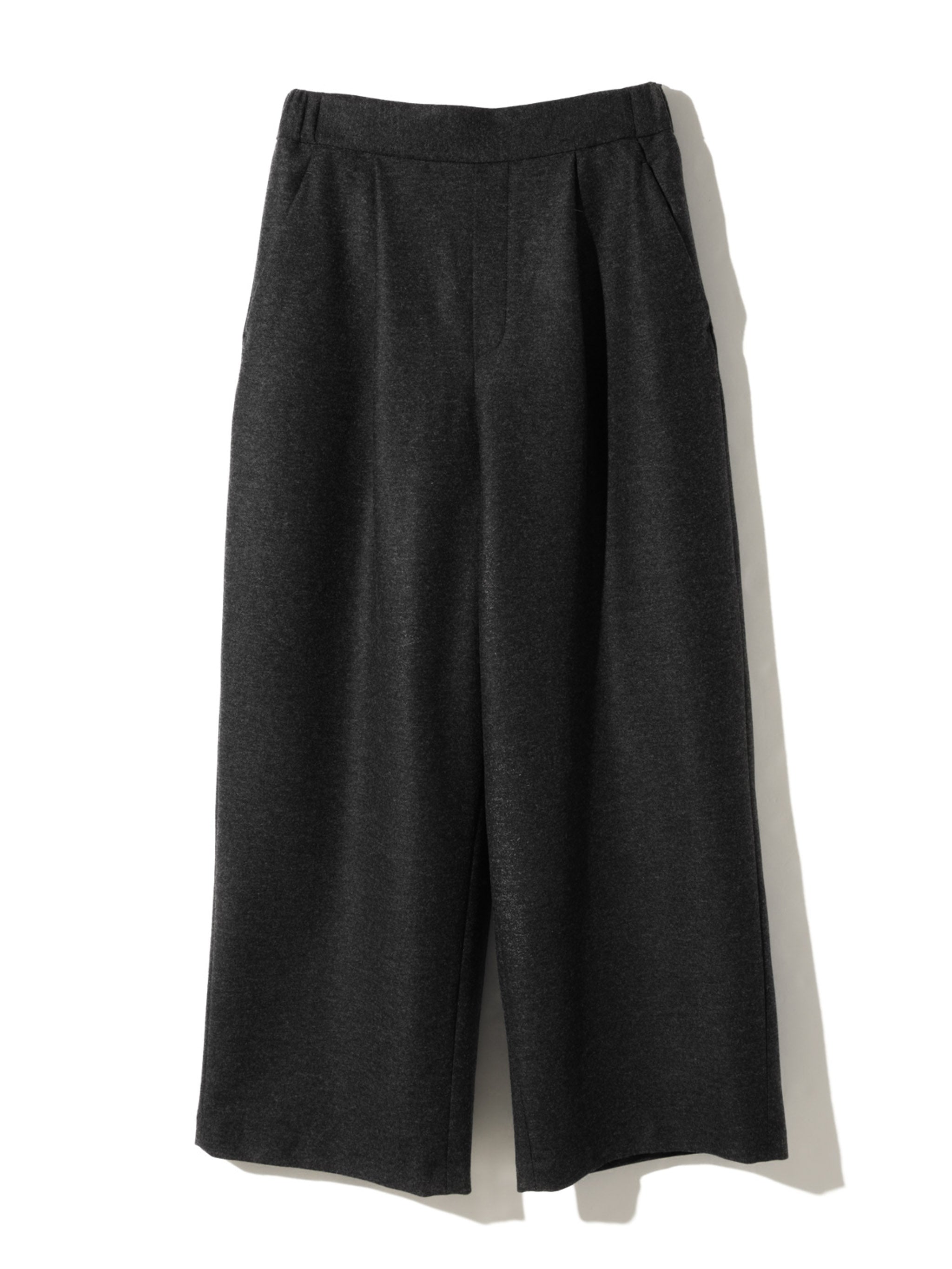wool blend wide easy pants