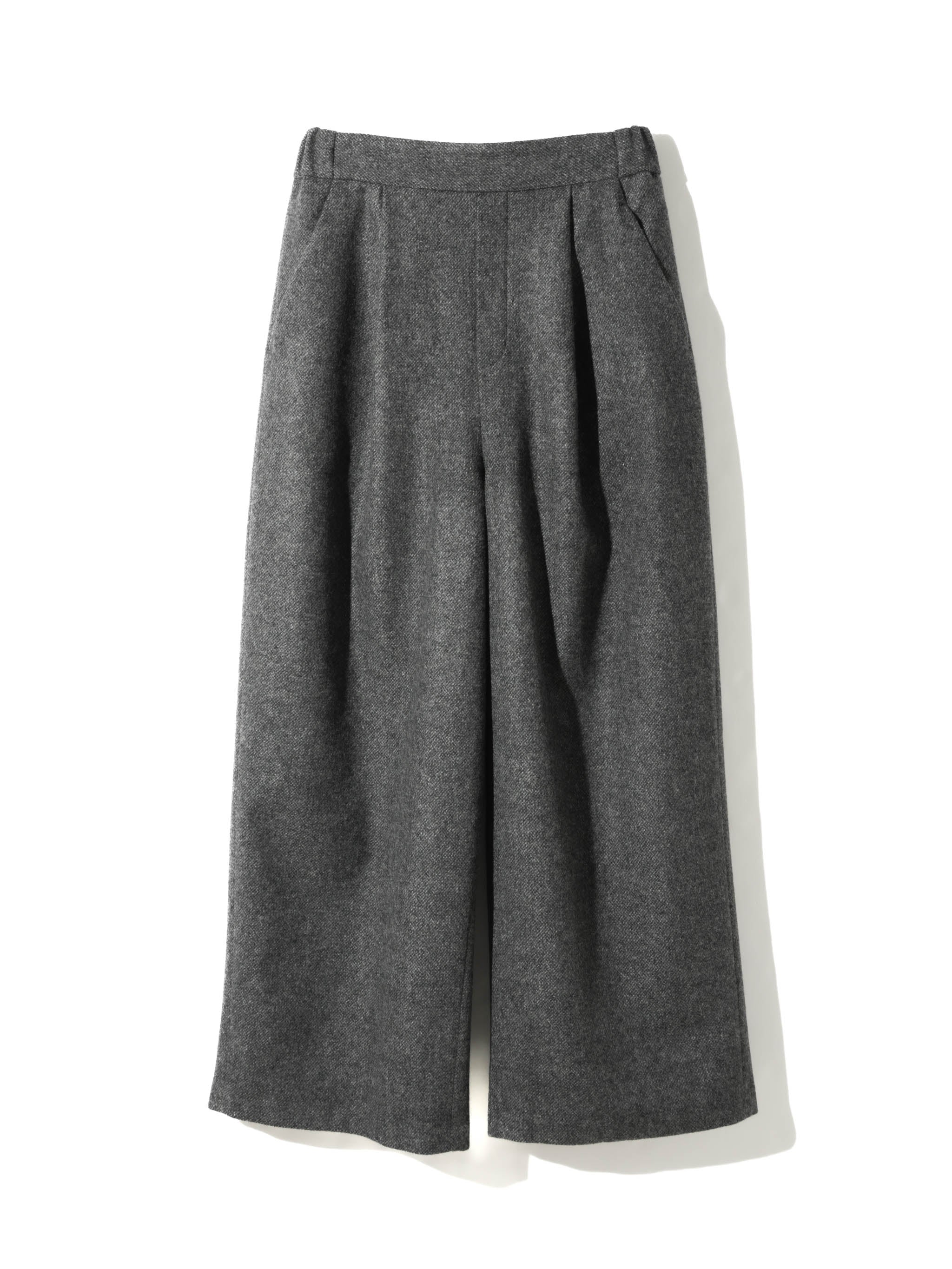 tweed wide easy pants