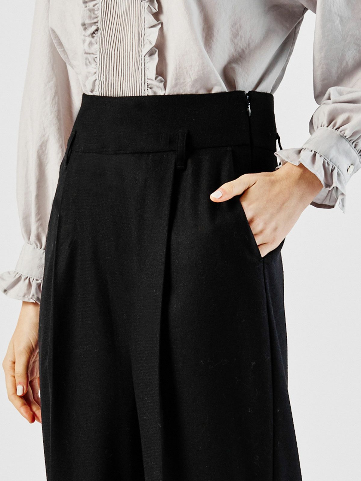 ハイウエストコクーンパンツ(3-1666)