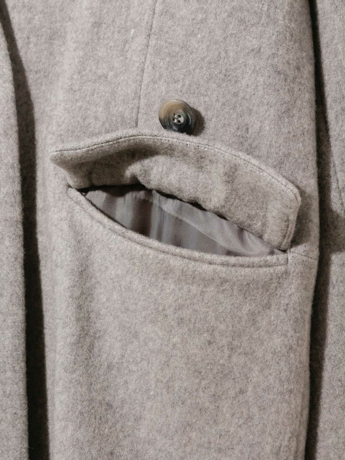 ノーカラーロングコート(3-1143)