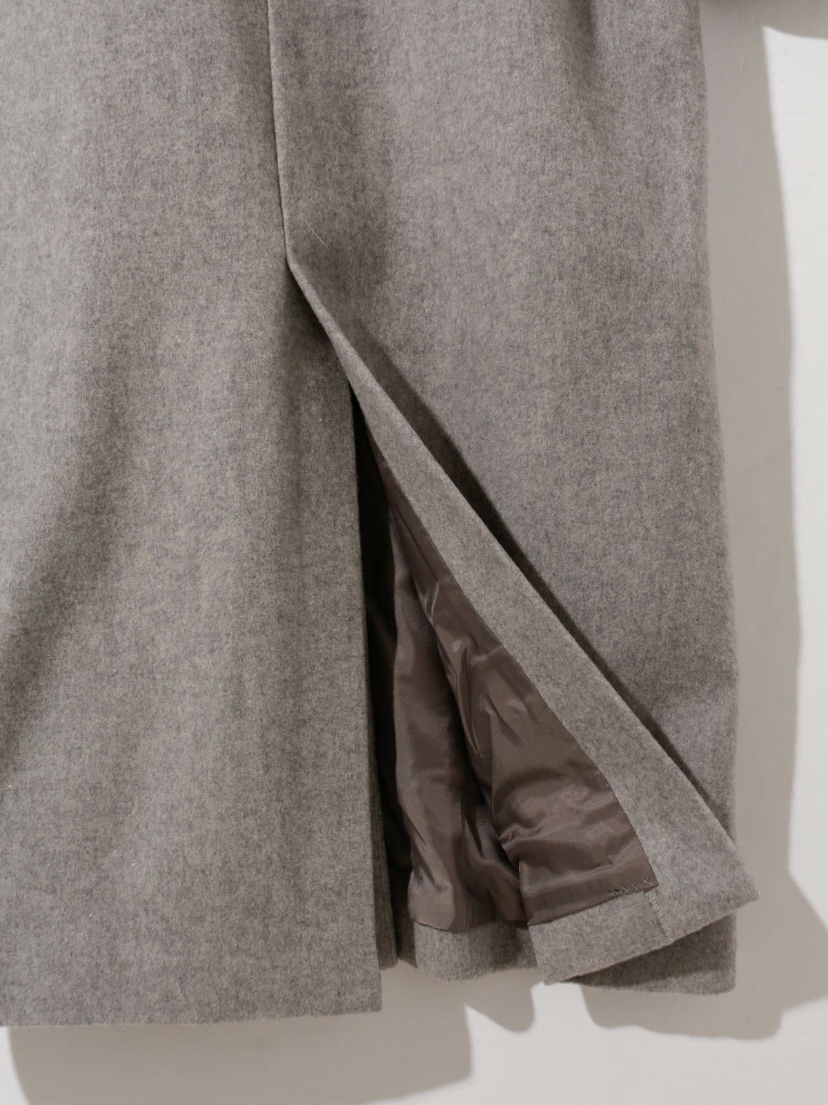 ノーカラーロングコート(3-1143)