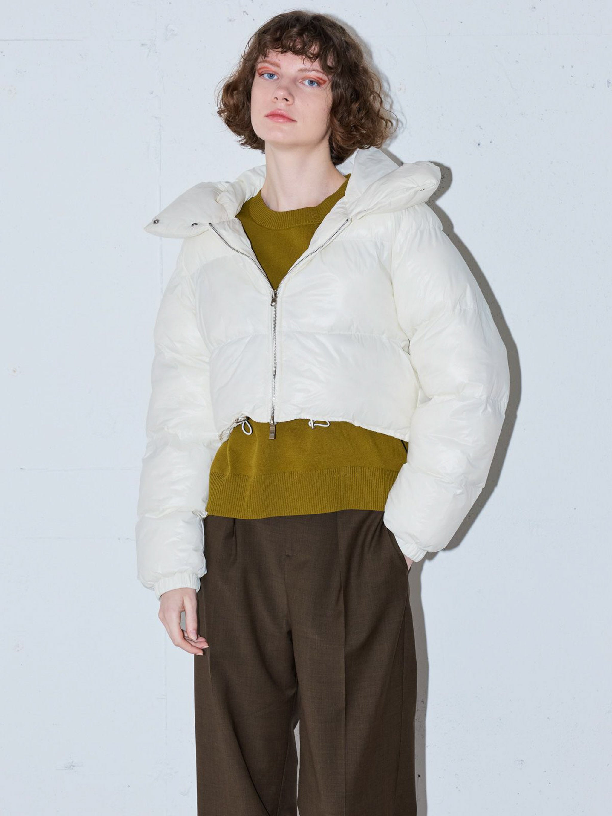 フーデッドパディングブルゾン(3-1228)