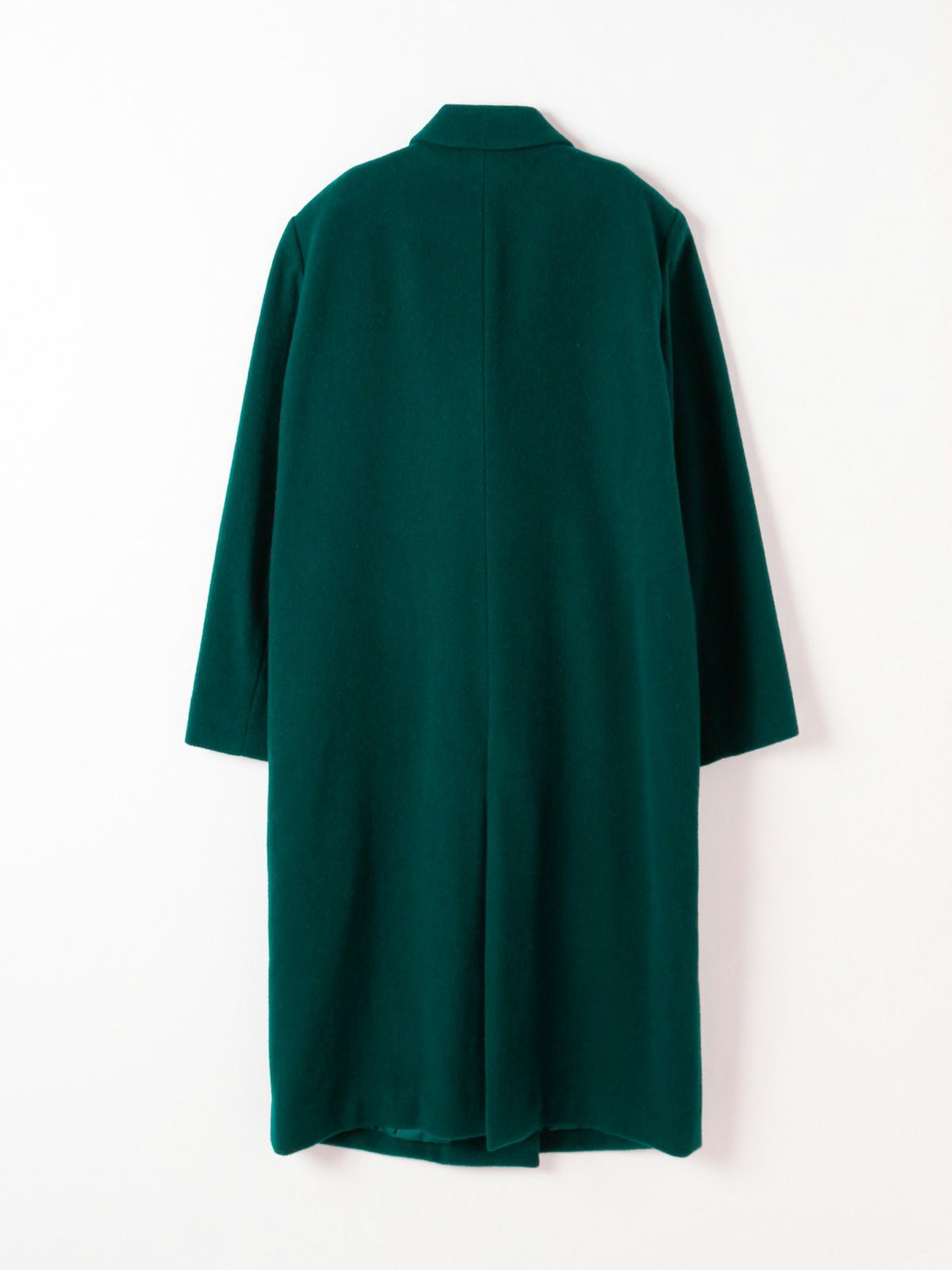 ピークドラペルロングコート(3-1146)