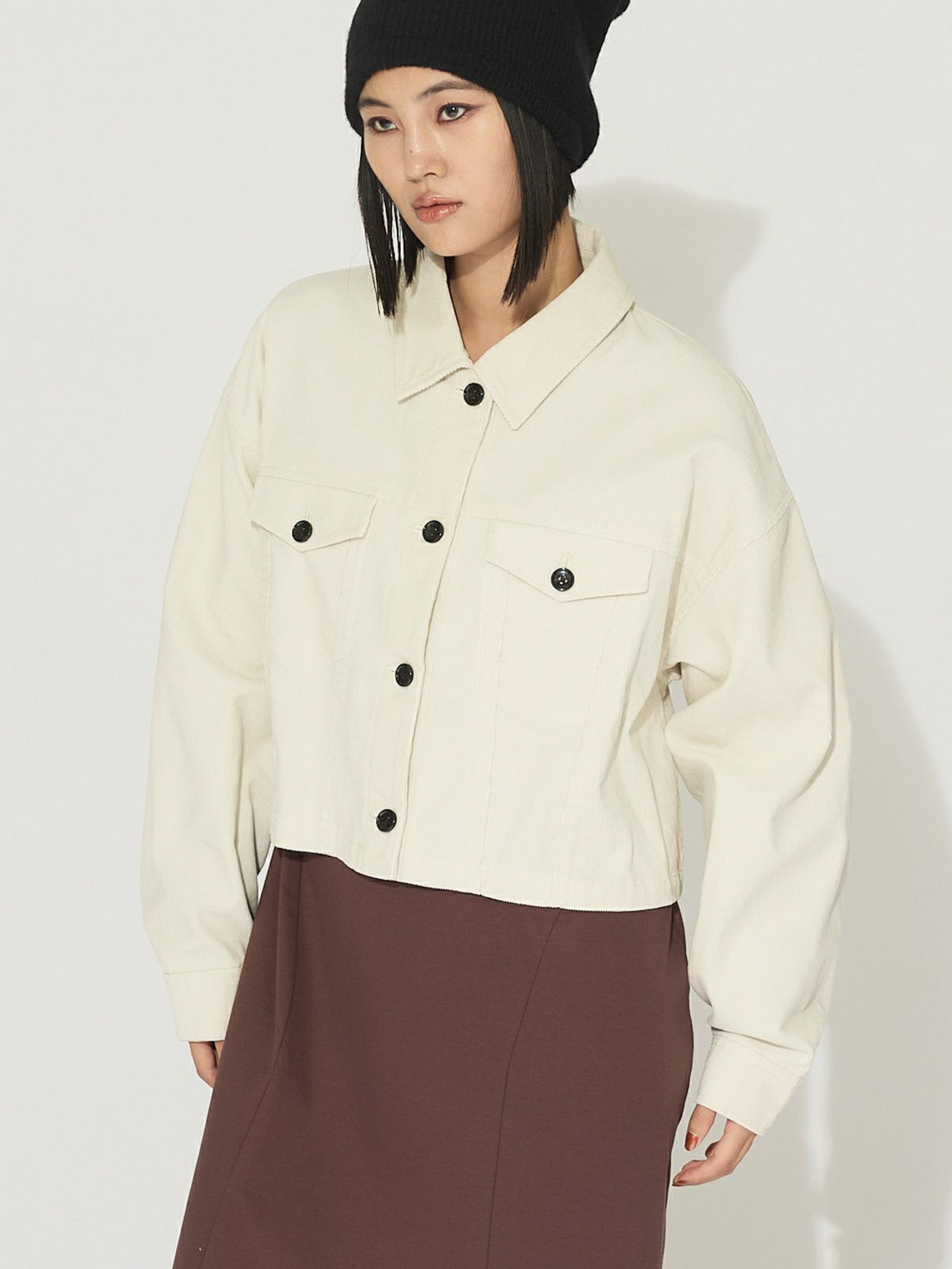 コーデュロイショートジャケット