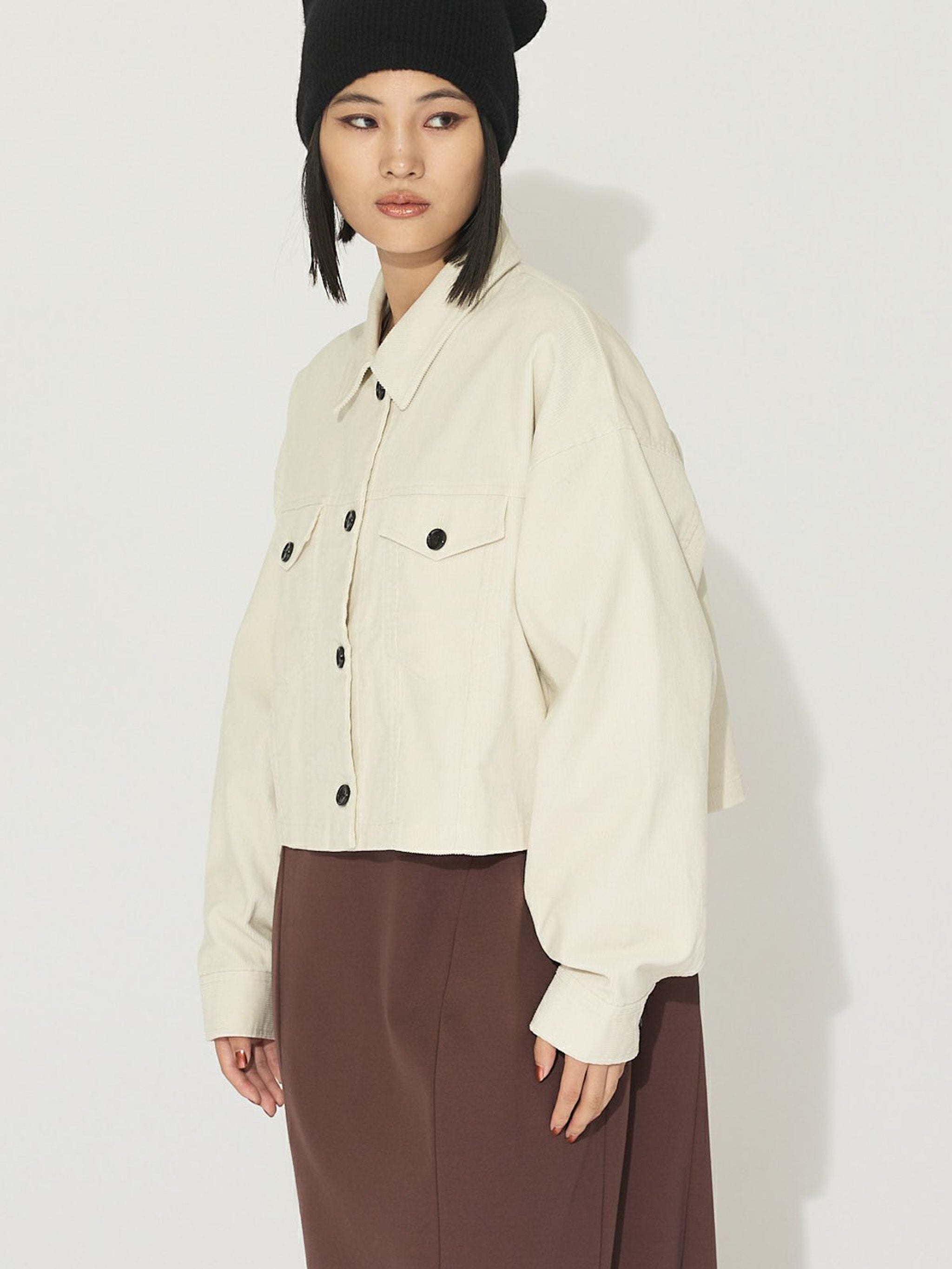 コーデュロイショートジャケット