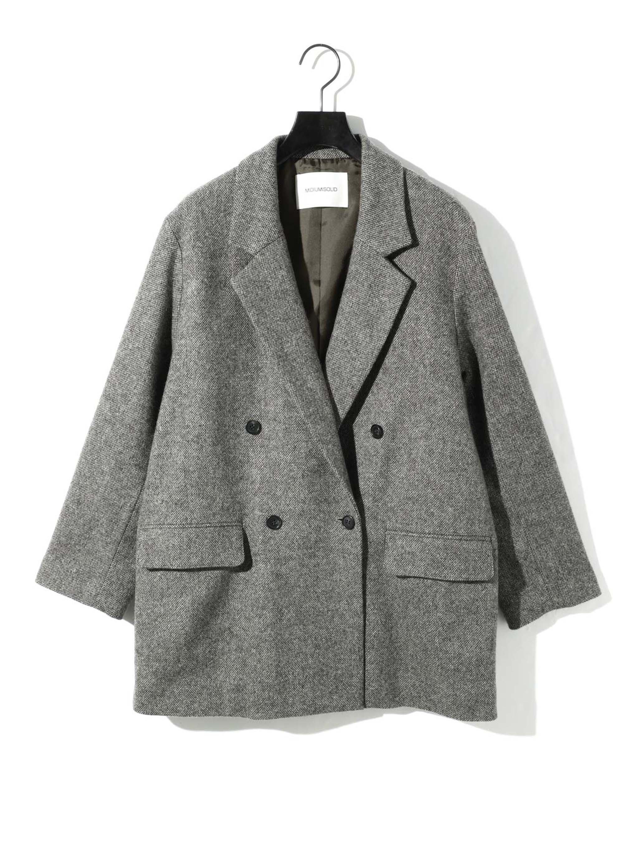 double breasted tweed jacket