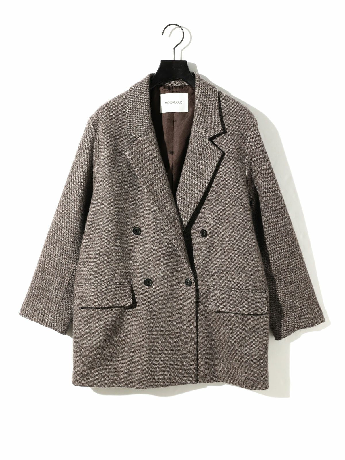 double breasted tweed jacket