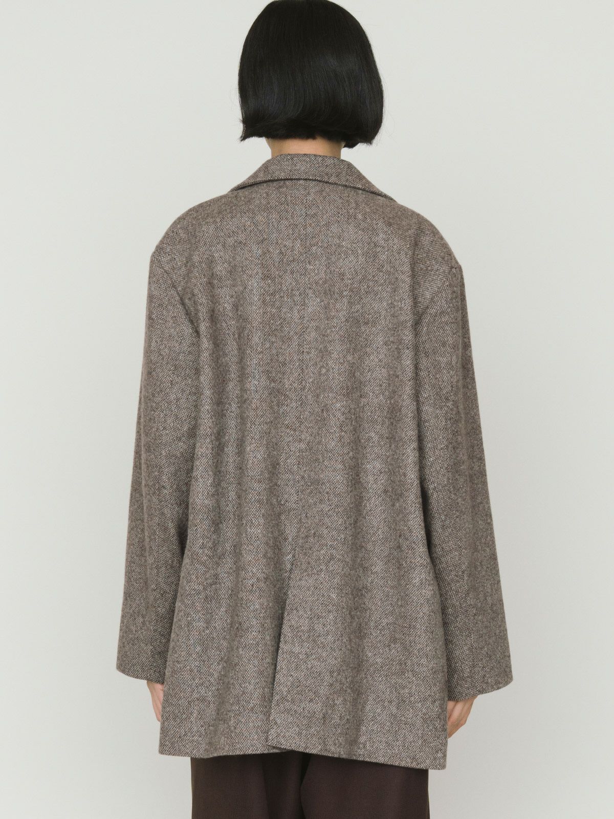 double breasted tweed jacket