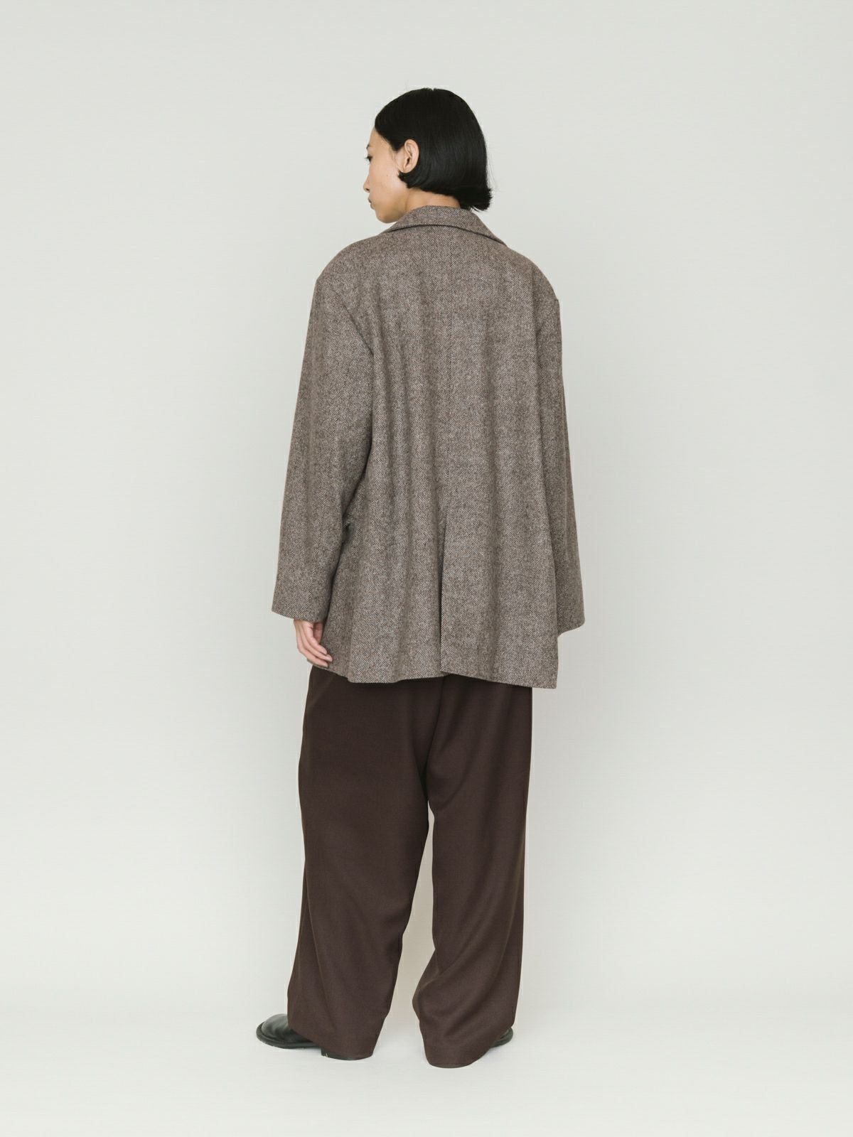 double breasted tweed jacket