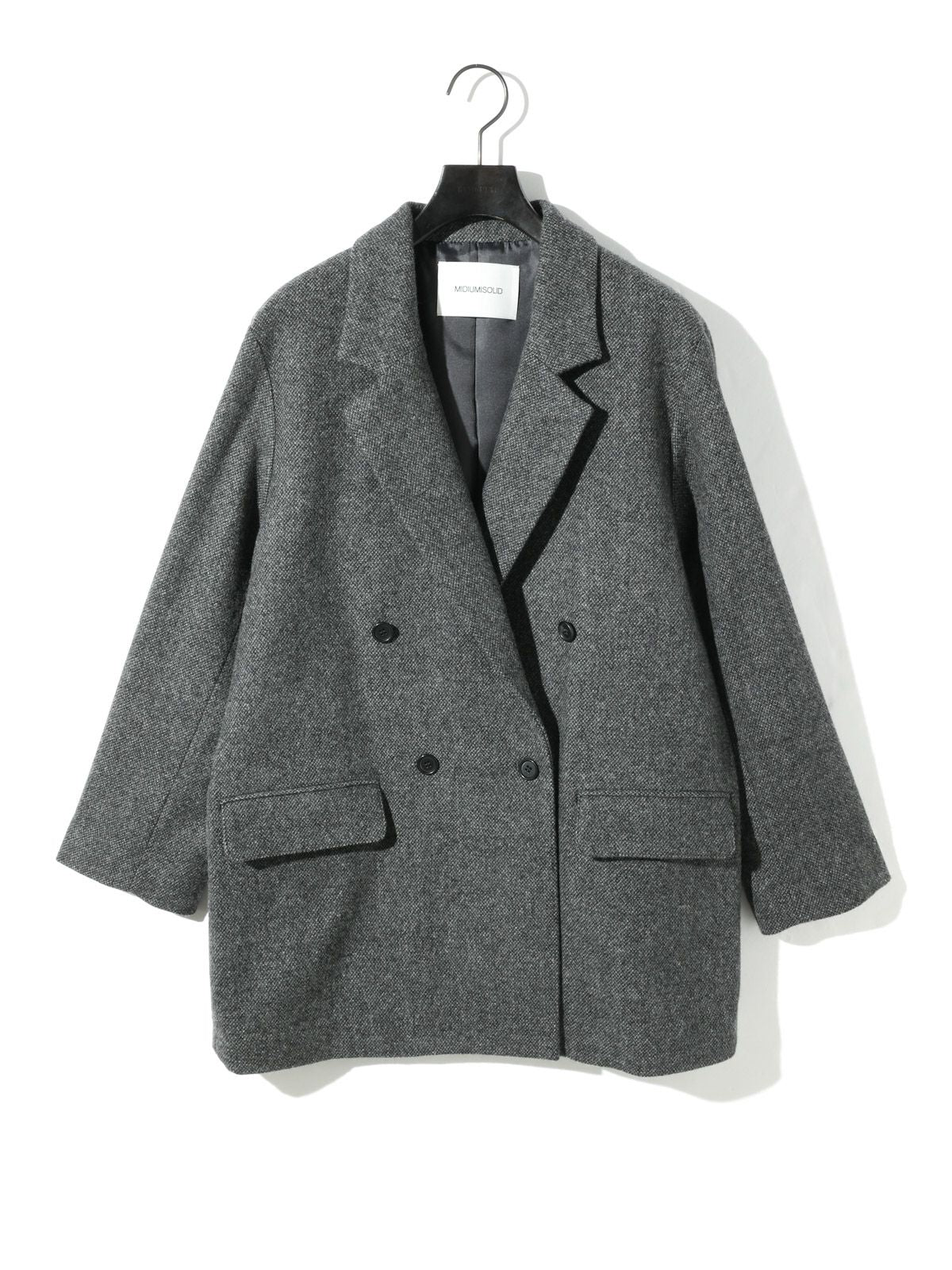 double breasted tweed jacket